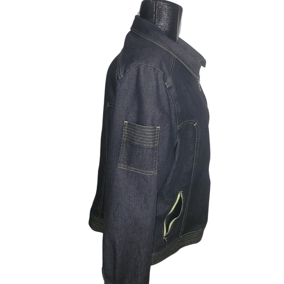 Conviction 90's Zip Up Jean Jacket S - Picture 4 of 7